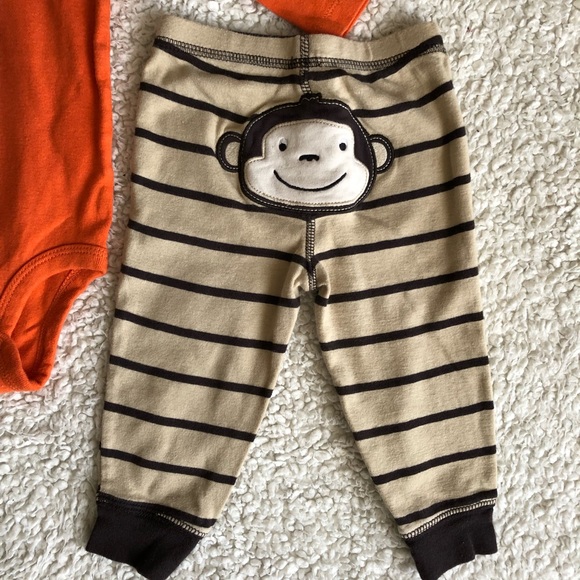Carter’s Two-Piece Monkey Bodysuit & Pants Set - Picture 3 of 6